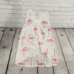 Women’s Racerback flamingo tank - NWOT